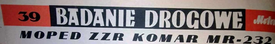 Badanie drogowe Komar 232