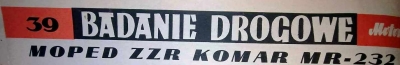 Badanie drogowe Komar 232