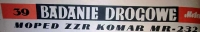 Badanie drogowe Komar 232