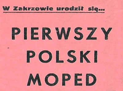 Ryś pierwszy polski moped